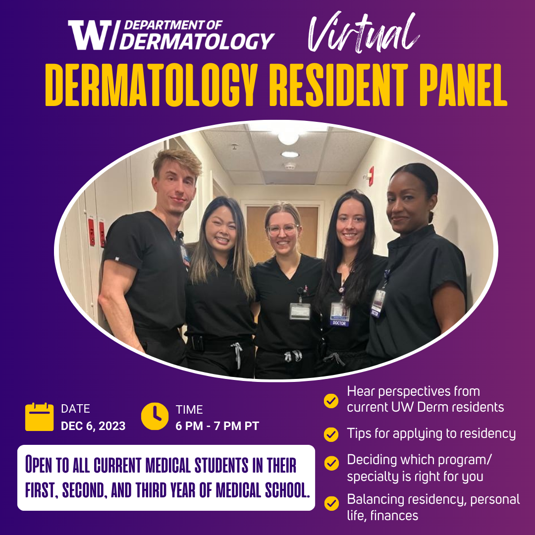 Virtual Dermatology Resident Panel Department of Dermatology